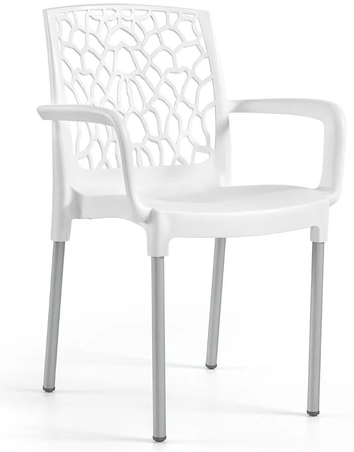 Cadeira Aracna c/ Braço Pack 30 Unid. - Branco