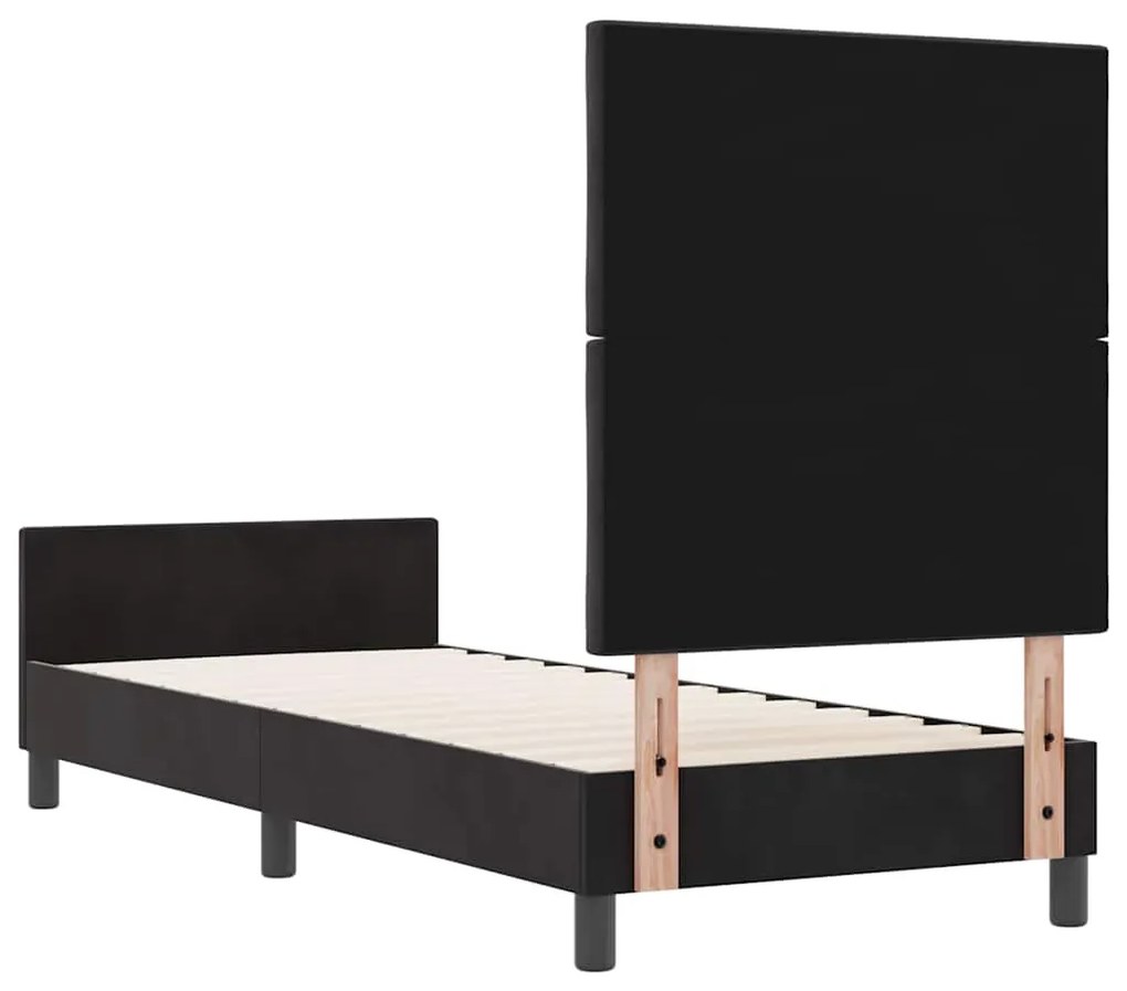 Cama vidaXL Preta 80x200 cm de Veludo