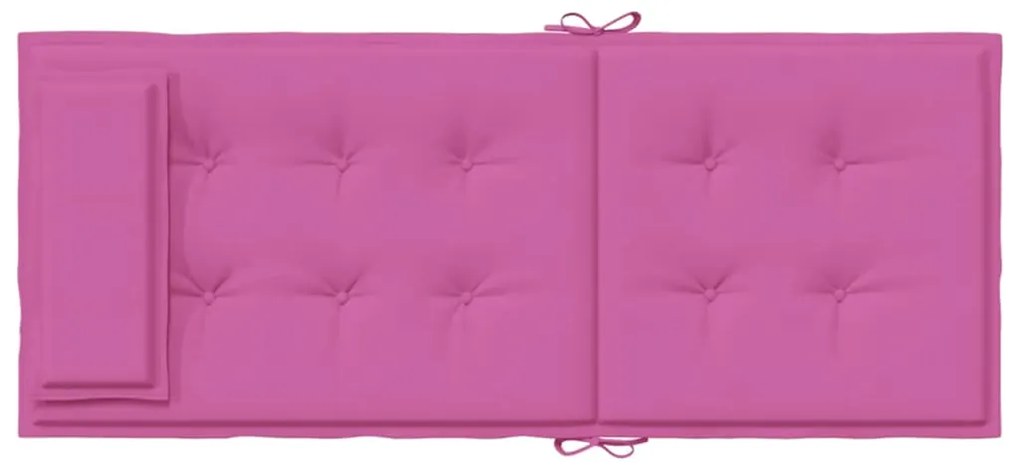 Almofadões p/ cadeira encosto alto 4 pcs tecido oxford rosa
