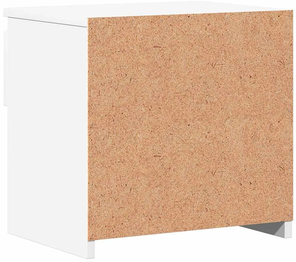 Mesas de cabeceira 2 pcs 40x30x39 cm derivados madeira branco