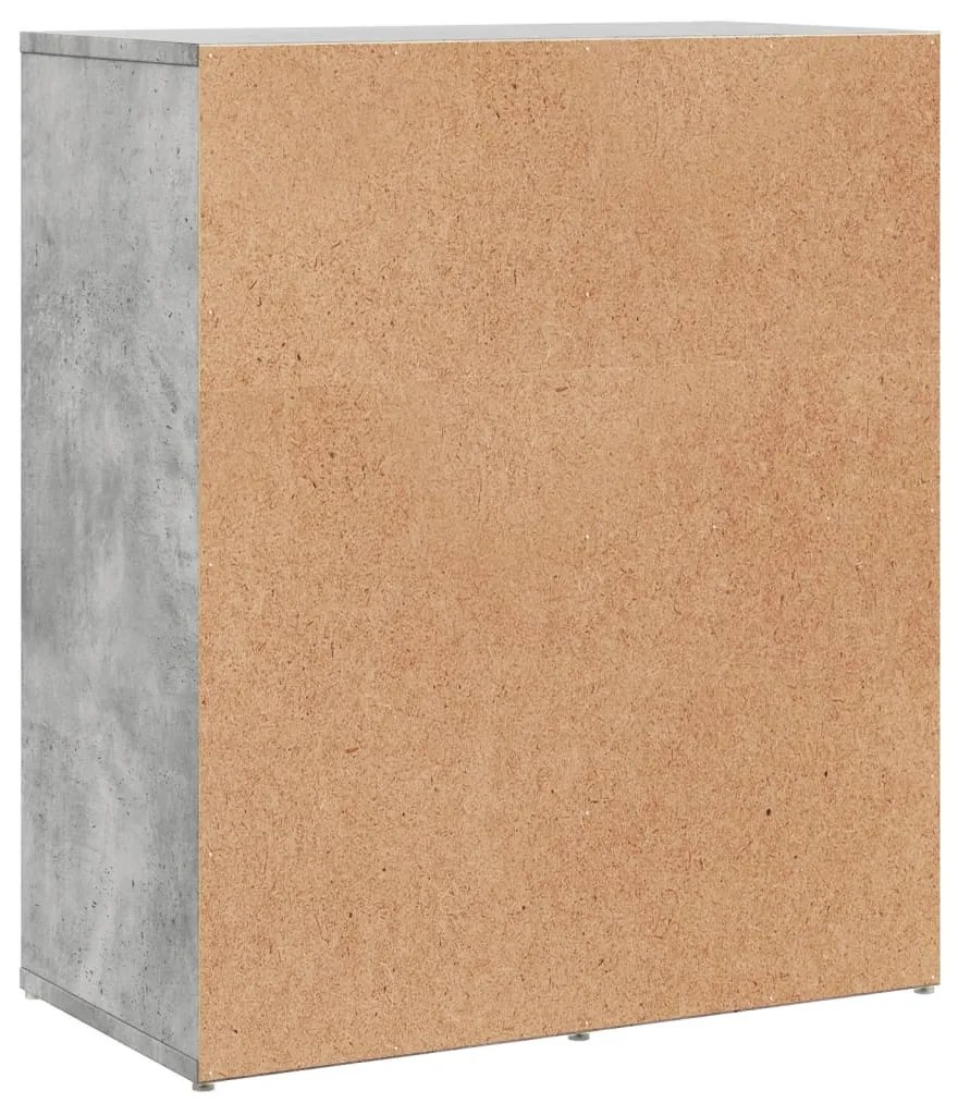 Aparadores 2 pcs 60x31x70 cm derivados madeira cinzento cimento