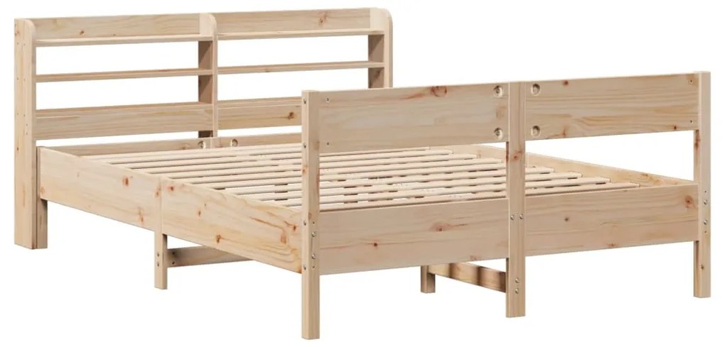 Cama sem colchão 135x190 cm madeira de pinho maciça