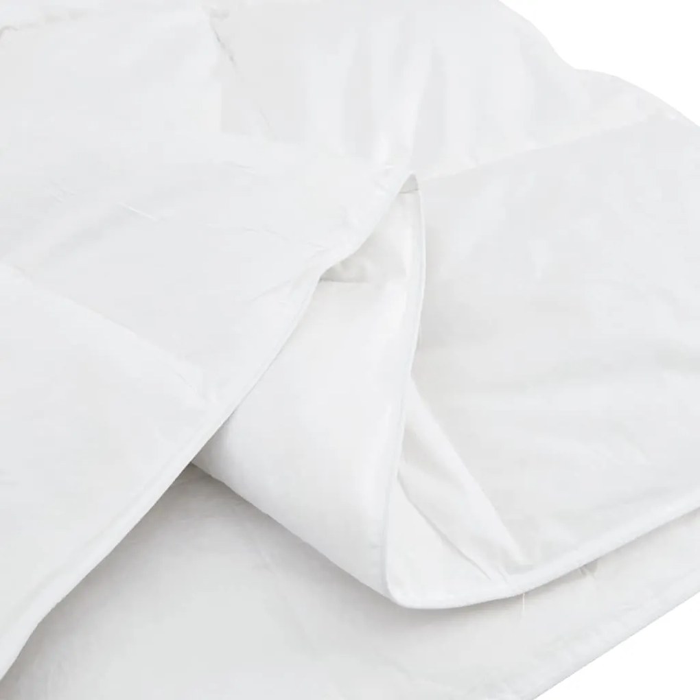 Edredão com travesseiro 2 pcs Branco 135 x 200 cm Penugem