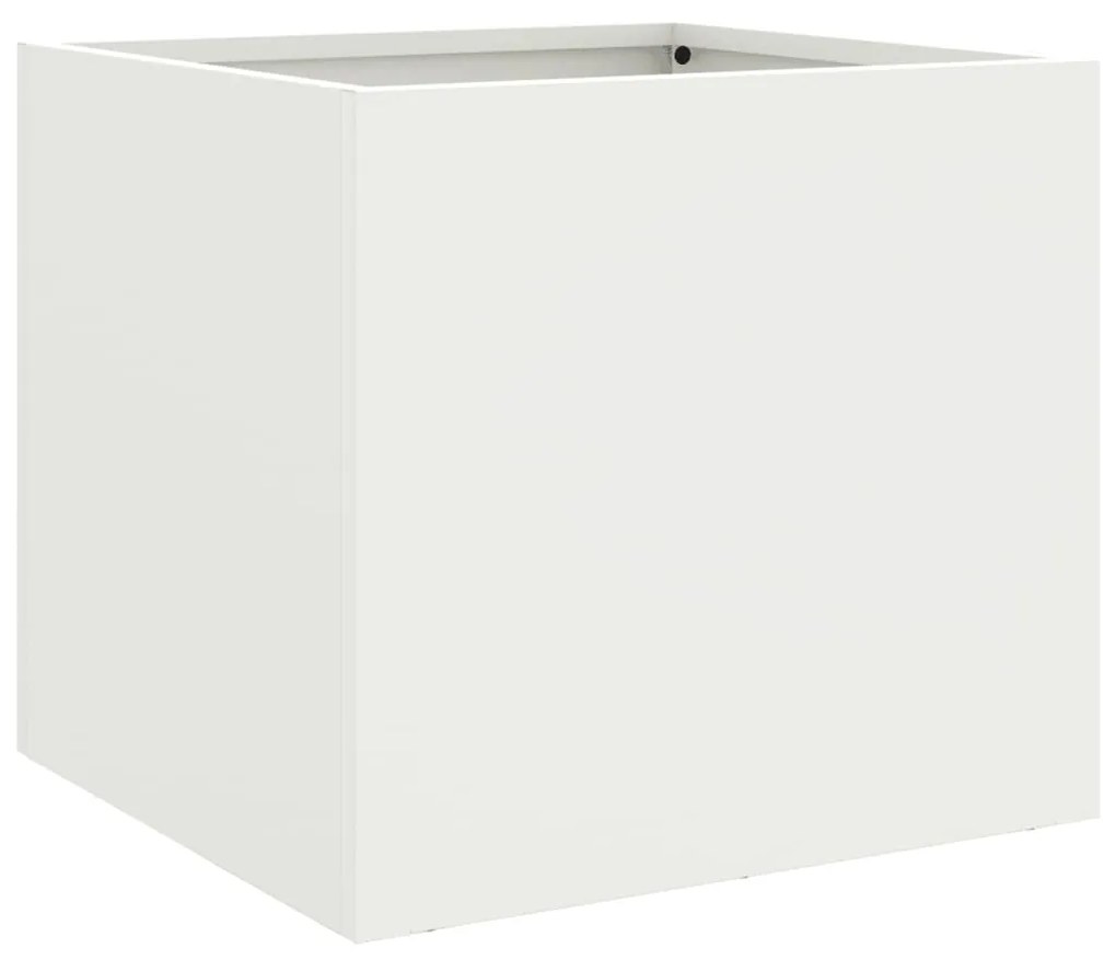 Vaso/floreira 32x30x29 cm aço laminado a frio branco