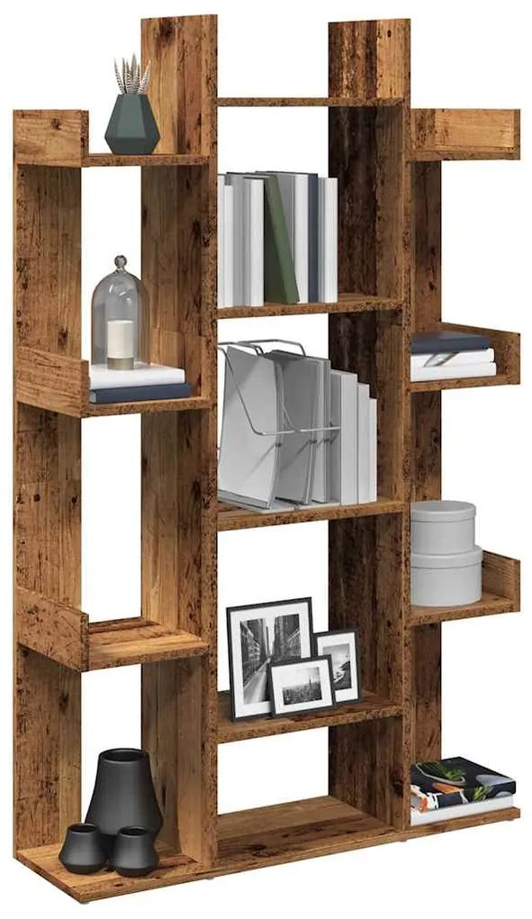Armário livros madeira antiga 86x25,5x140 cm madeira trabalhada