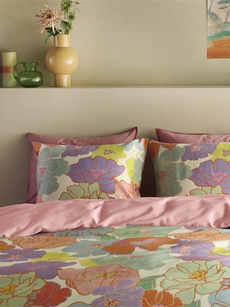 Conjunto de roupa de cama em cetim de algodão Peggy