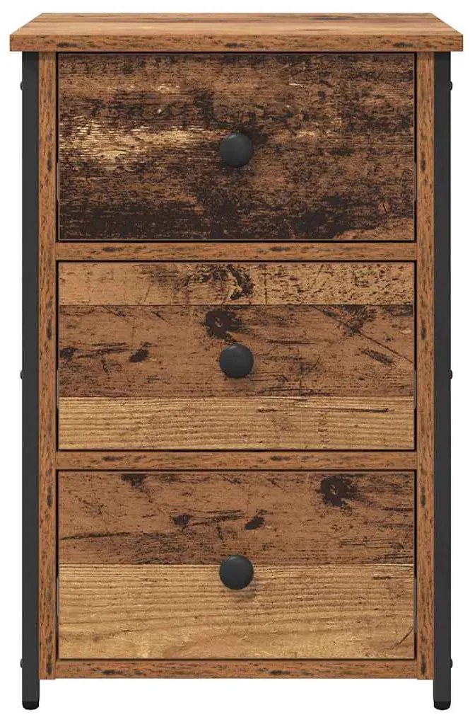 Mesa de Madeira Velha Madeira Velha MDF, Madeira de Partícula, Metal