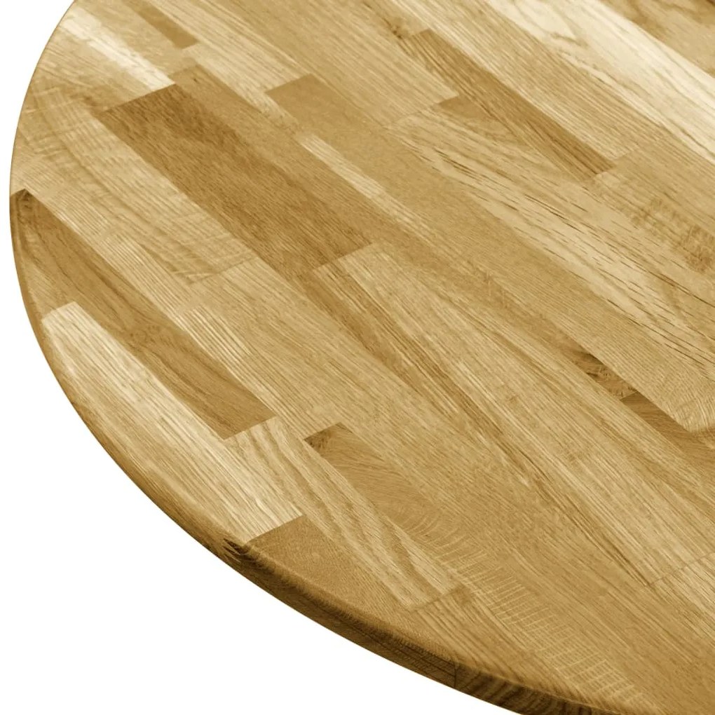 Tampo de mesa madeira de carvalho maciça redondo 23 mm 500 mm