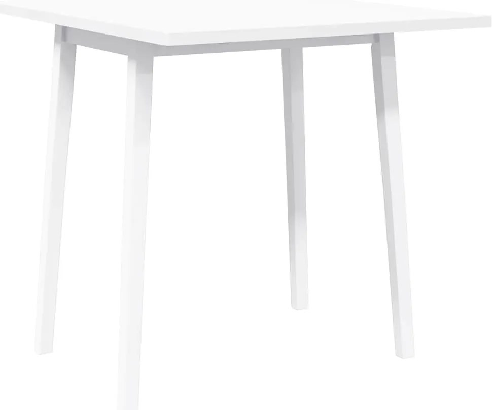 Mesa de jantar madeira seringueira maciça branco