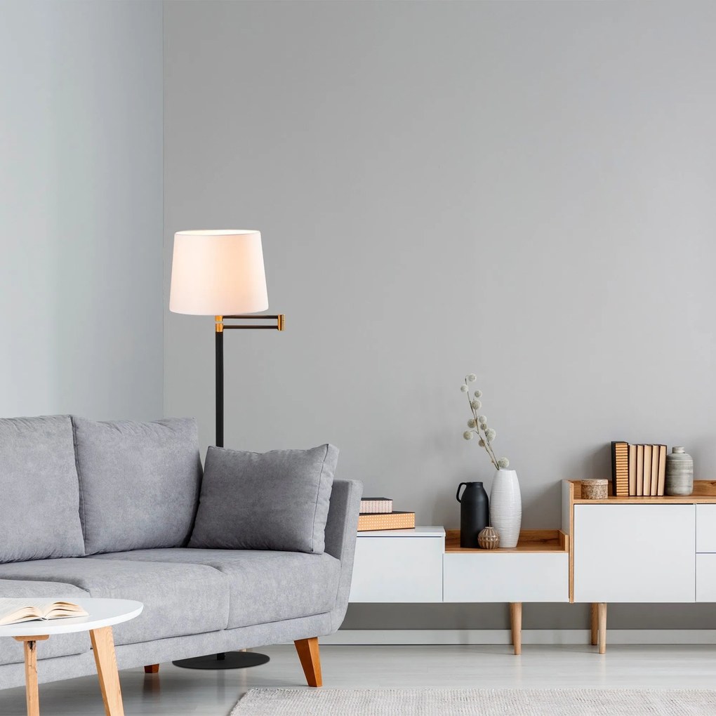 Candeeiro de Pé Assos – Preto – 120 cm