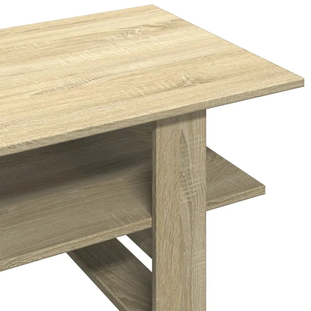 Mesa de centro 102x55x42 cm madeira processada carvalho sonoma