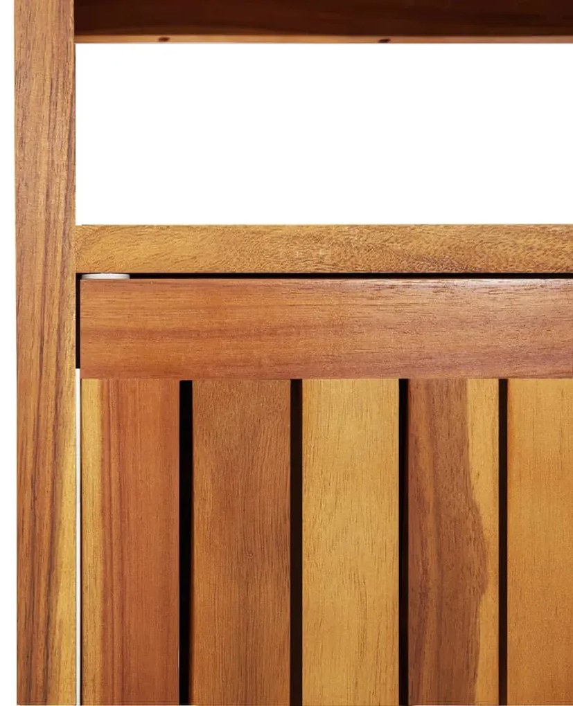Mesa consola para jardim 110x35x75 cm madeira de acácia maciça