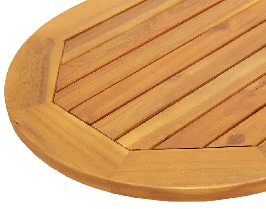 Tampo de Mesa 100x50x2.2 cm Oval de Madeira Maciça de Acácia