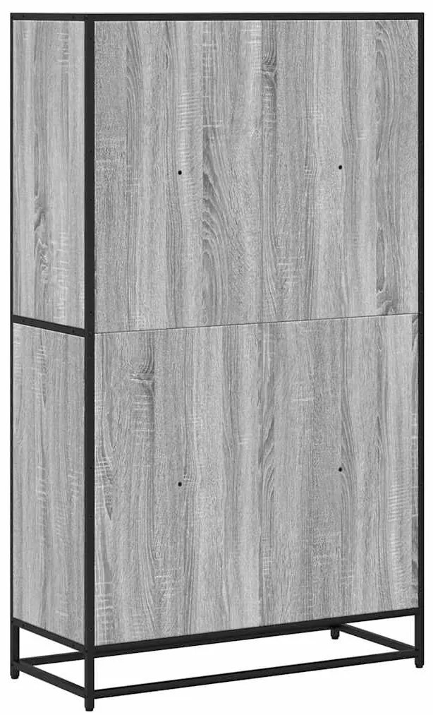 Estante 80,5x35x139 cm derivados de madeira cinzento sonoma