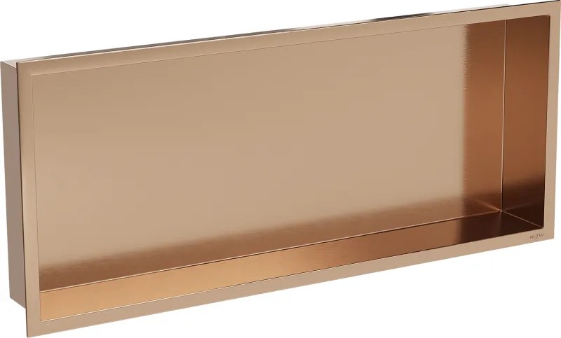 Mexen X-Wall-R prateleira embutida com flange 75 x 30 cm, cobre escovado - 19C0753010