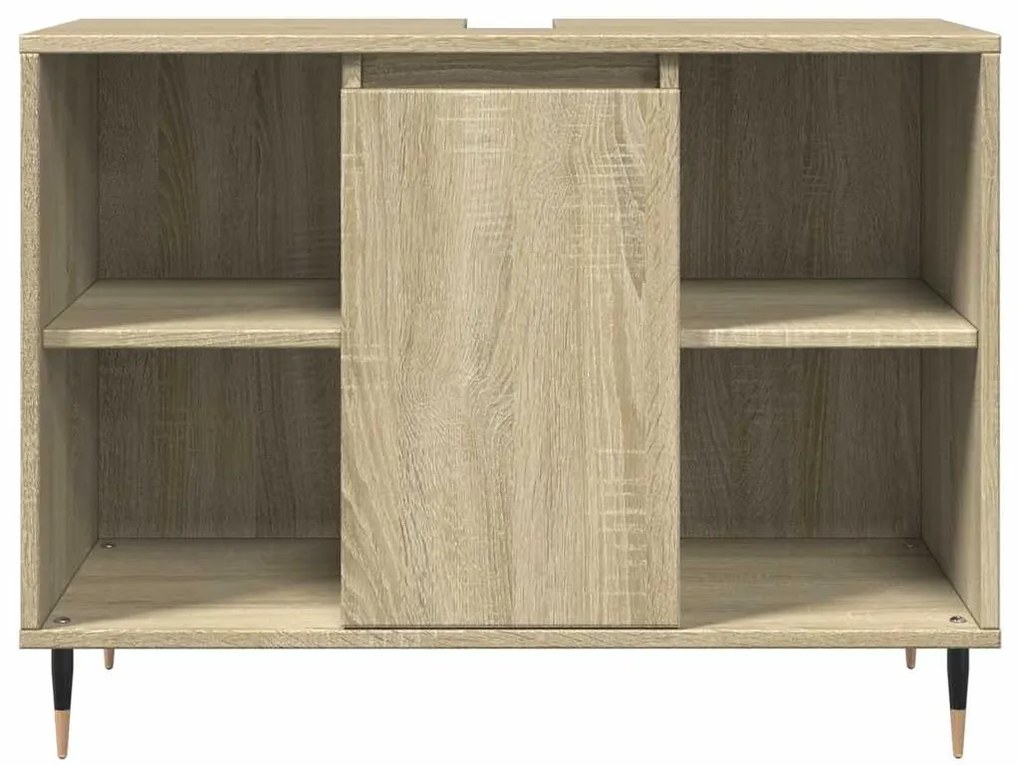Armário p/ casa banho 80x33x60cm deriv. madeira carvalho sonoma