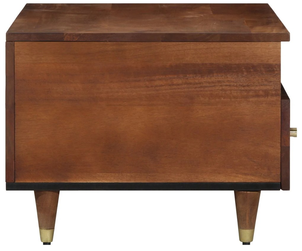 Mesa de Café 80x54x40 cm Madeira Sólida de Mangueira