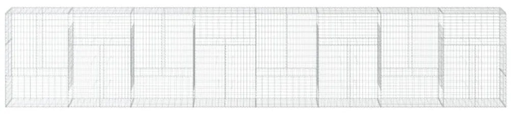 Cesto gabião com cobertura 800x50x150 cm ferro galvanizado