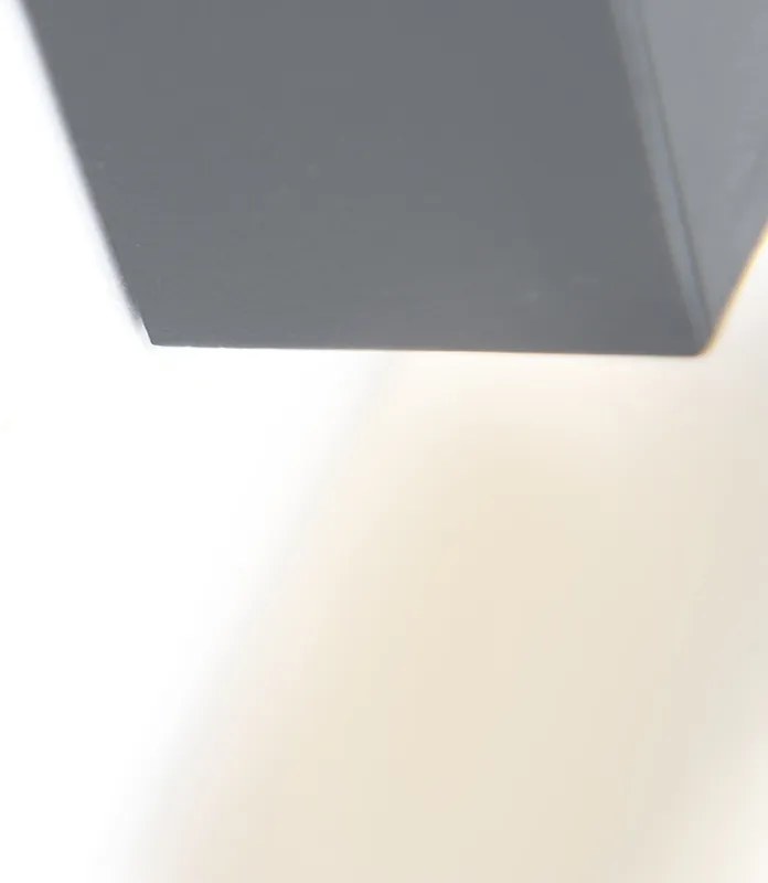 Luminária de parede cinza IP54 incl. LED - Squad Moderno