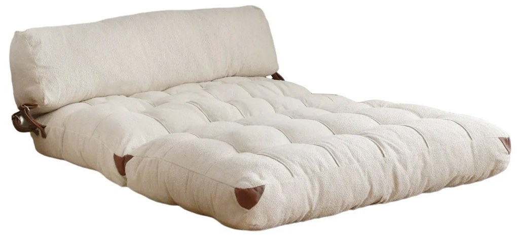 Sofá-Cama 2 Lugares Fold – Creme – 120x79 cm