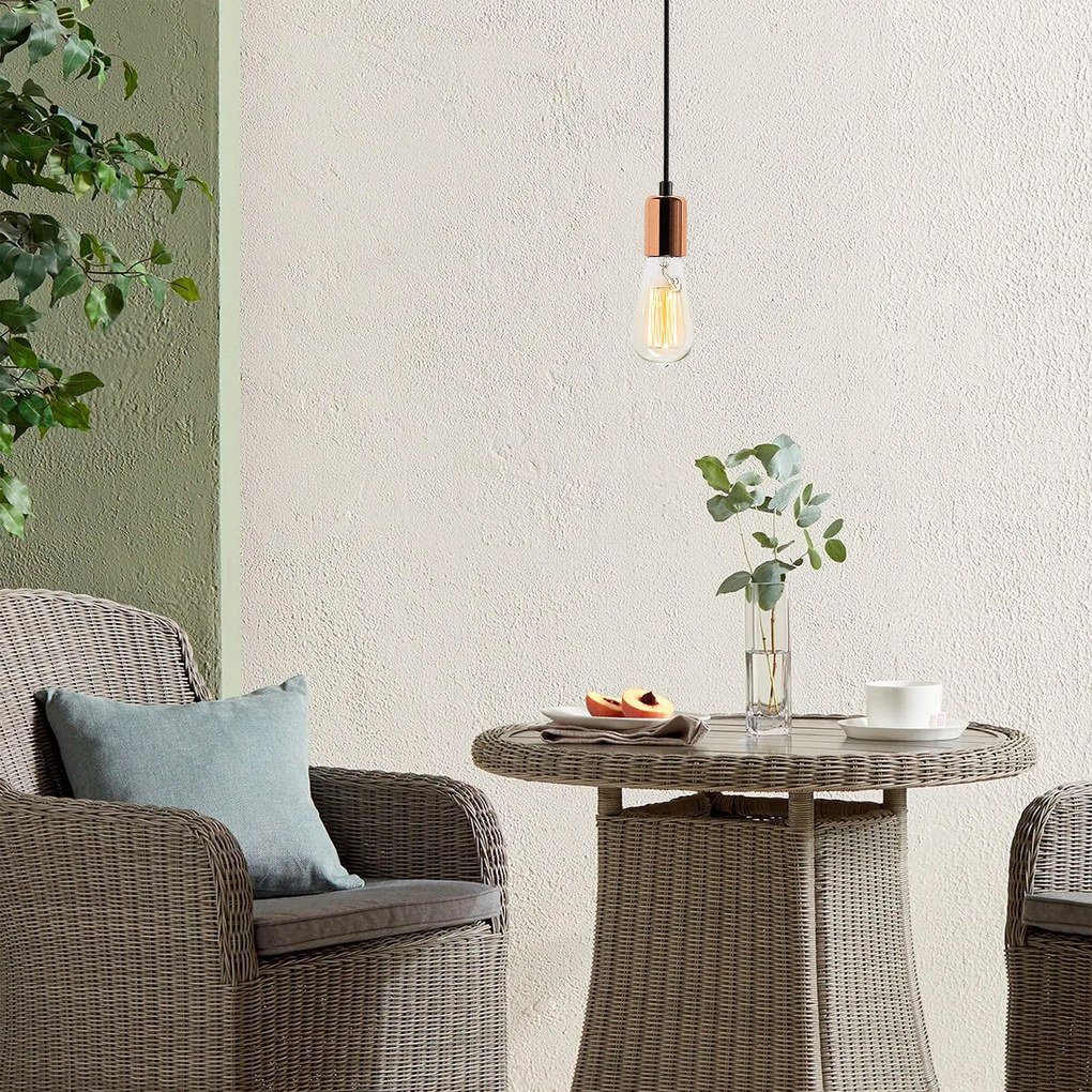 Candeeiro de Teto Kabluni – Cobre – Diâmetro 6 cm x Altura 102 cm