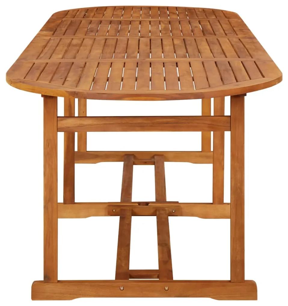 Mesa de jantar p/ jardim 280x90x75 cm madeira de acácia maciça