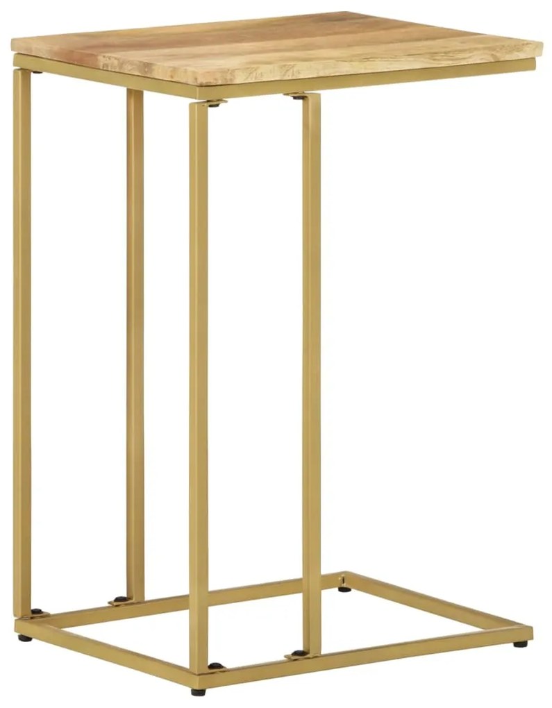 vidaXL Mesa de apoio 35x45x65 cm madeira de mangueira maciça