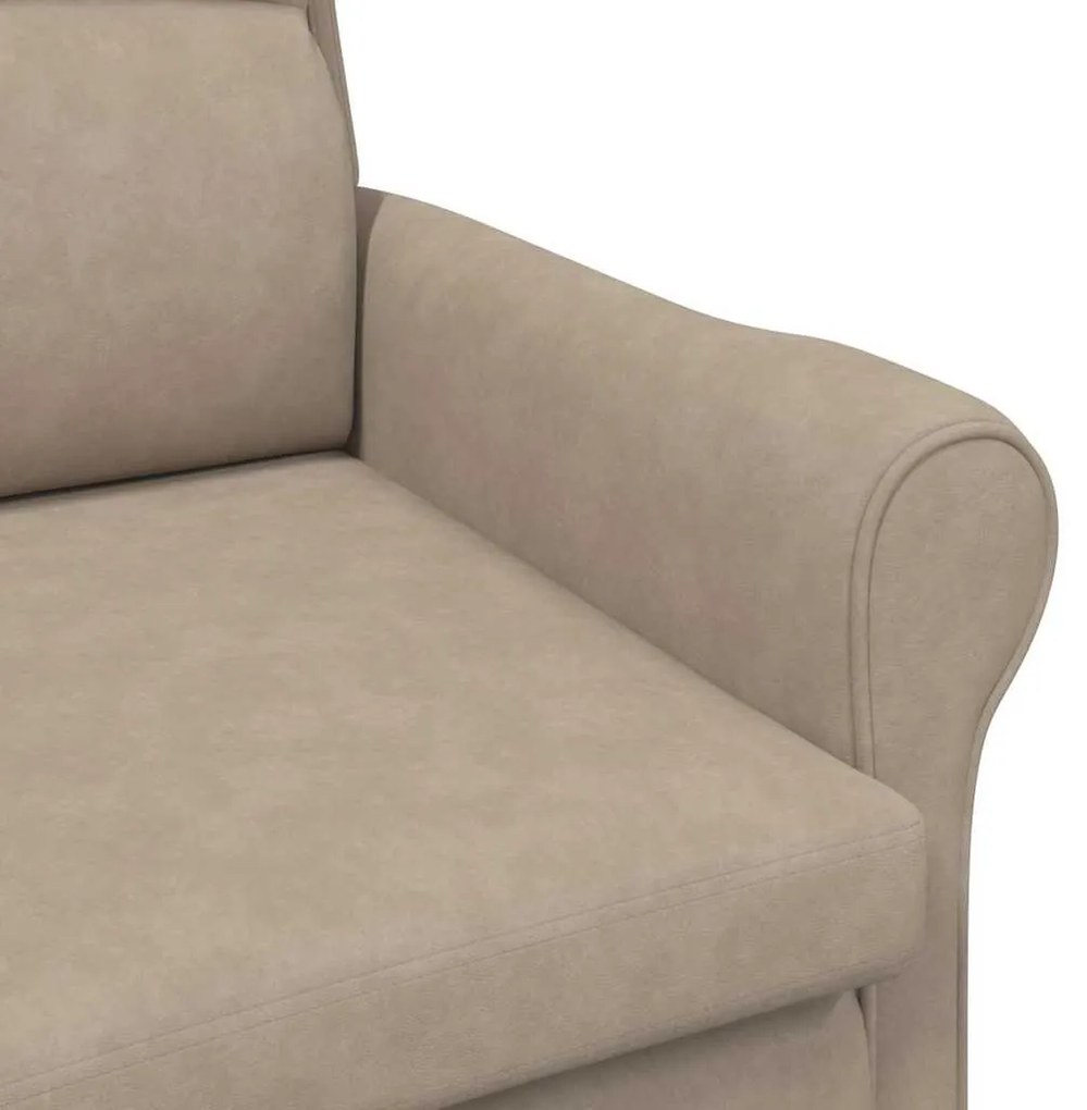 Cadeira de Braço Taupe 52 cm em microfibra
