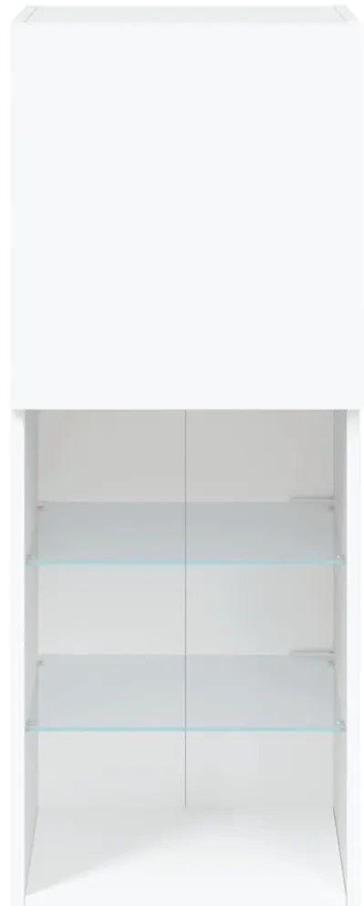Móvel de TV com luzes LED 40,5x30x102 cm branco