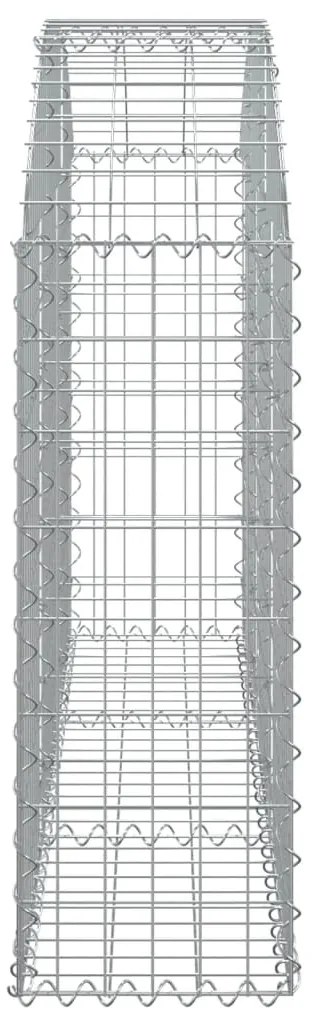 Cesto gabião arqueado 150x30x80/100 cm ferro galvanizado