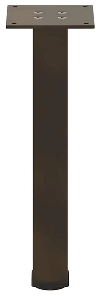 Pés para mesa de centro 4 peças aço natural 30-32 cm aço