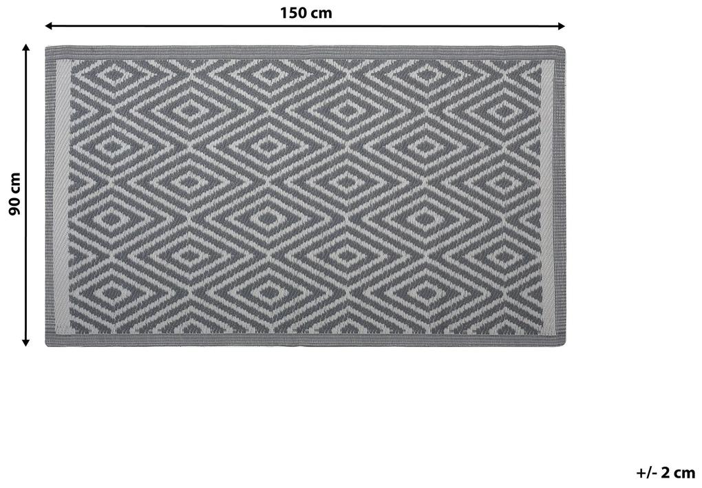 Tapete de exterior cinzento claro 90 x 150 cm SIKAR Beliani