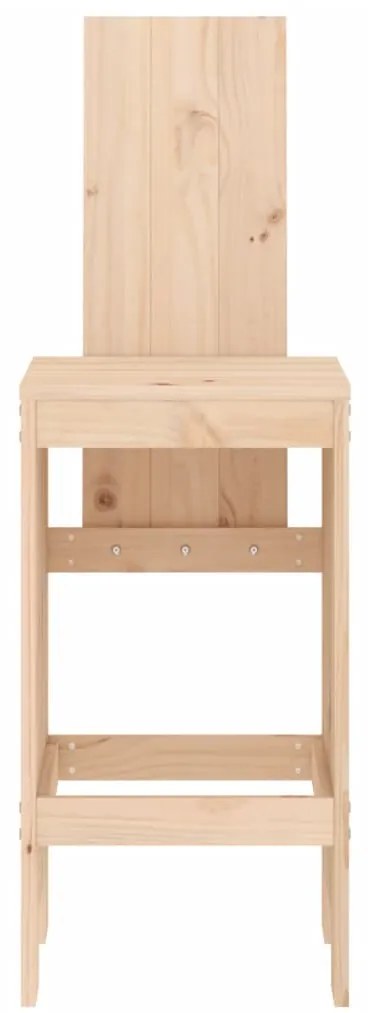 Cadeiras de bar 2 pcs 40x42x120 cm madeira de pinho maciça