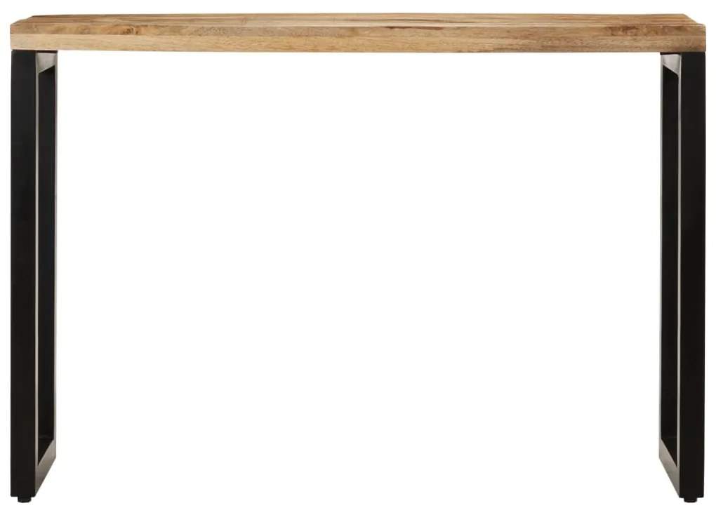 Mesa consola 110x35x76 cm madeira de mangueira áspera maciça