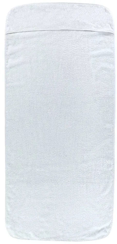 Toalhas de praia 4 pcs 60x135 cm tecido 400 GSM branco