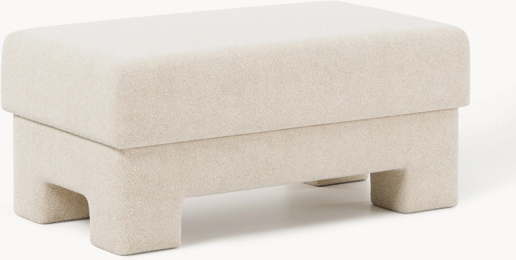 Pufe em bouclé Atlas