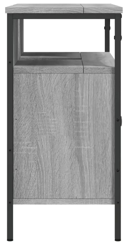 Móvel p/ lavatório 60x30x60cm derivados madeira cinzento sonoma