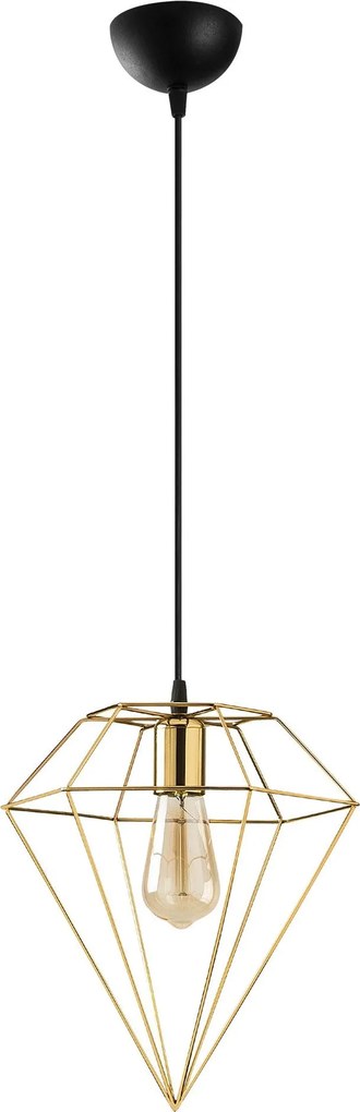 Candeeiro de Teto Elmas – Dourado – 30 x 30 cm