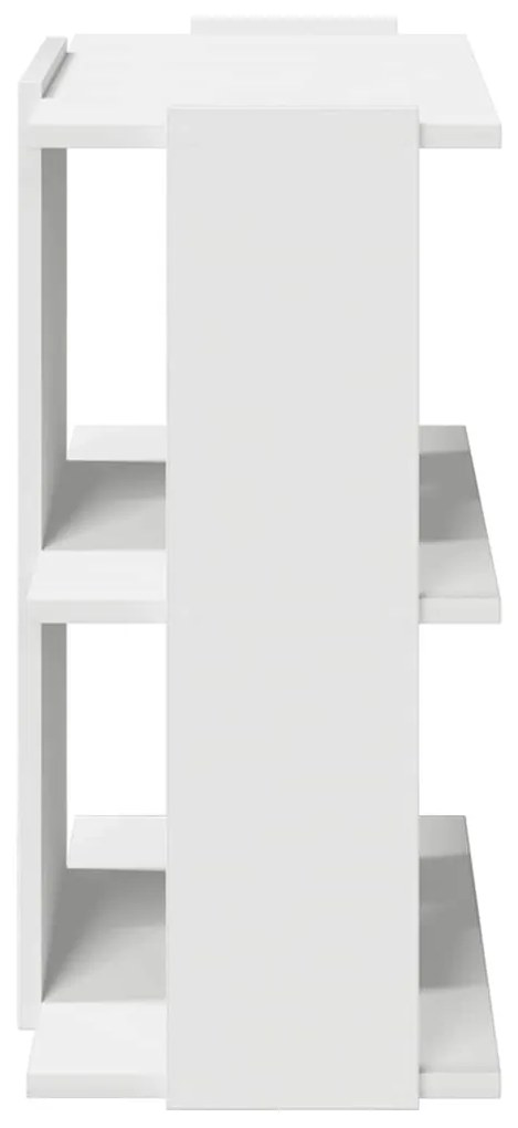 Estante c/ 3 prateleiras 60x30x60cm derivados de madeira branco