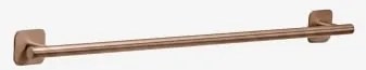Toalheiro Adesivo De Parede Com Barra 60 Cm Para Casa De Banho Em Aço Inoxidável Ondreli Ouro Rosa Escovado - Sklum