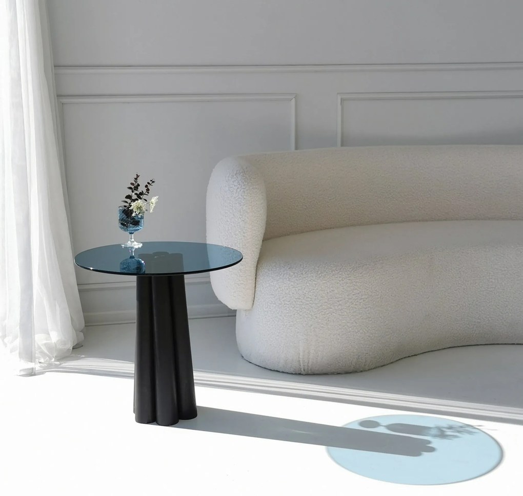 Mesa de Centro Thales – Preto e Azul – 50x50x50 cm