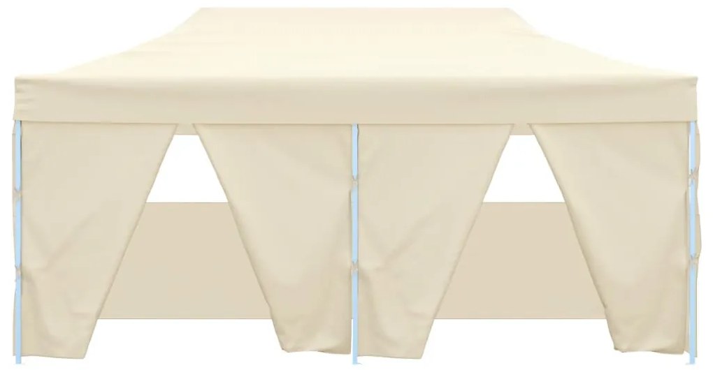 Tenda dobrável profissional festas 4 paredes 3x6m aço creme