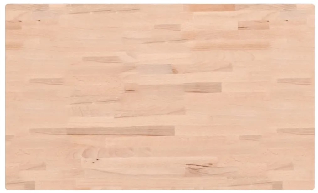 Bancada retangular 100x60x(73-99,5) cm madeira de faia maciça