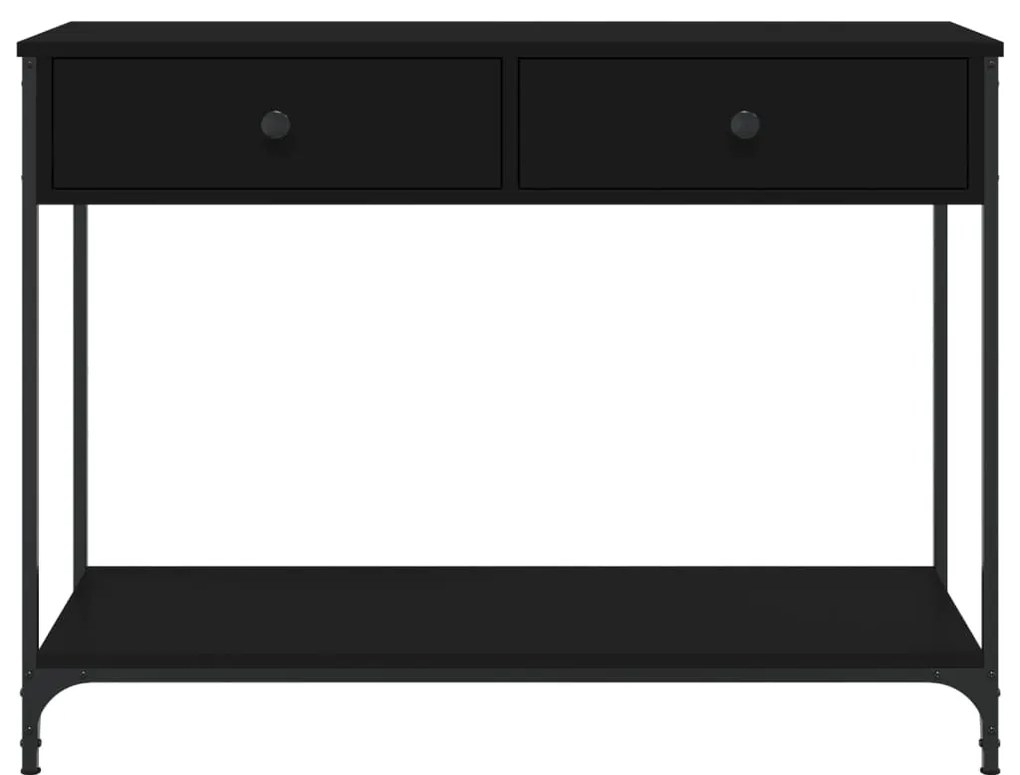 Mesa consola 100x34,5x75 cm derivados de madeira preto