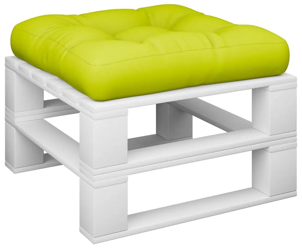 Almofadão para paletes 58x58x10 cm tecido verde brilhante