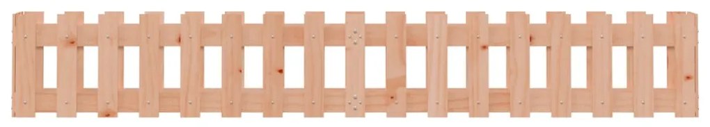 Canteiro elevado c/ design de cerca 200x30x30cm madeira douglas