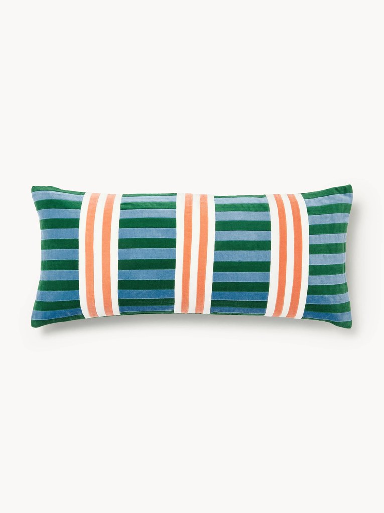 Capa de almofada de retalhos em veludo Tete