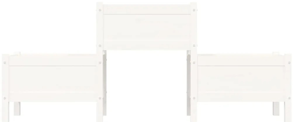 Vaso/floreira 178,5x44x75 cm pinho maciço branco