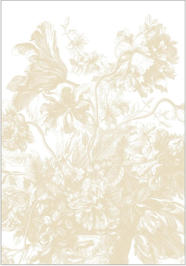 Papel de parede Frans Uyterlinde - Engraved Flowers
