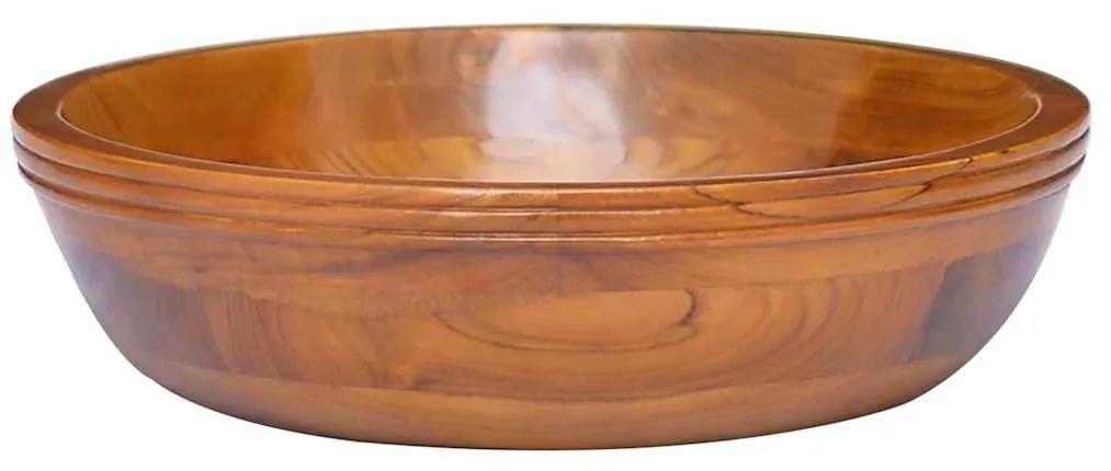 Lavatório Φ40x10 cm madeira de teca maciça